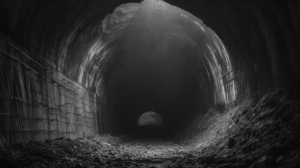怪談イメージのトンネルの画像